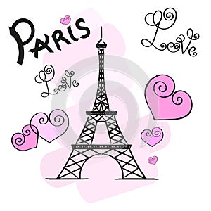 Paris vector illustration