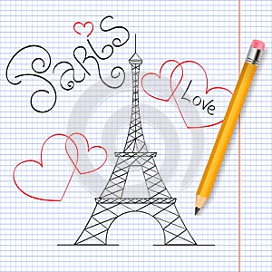 Paris vector illustration