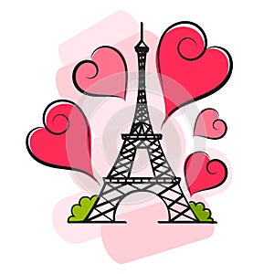 Paris vector illustration