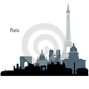 Paris vector skyline