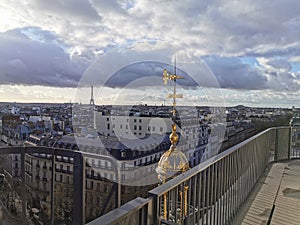 Paris vieuw gold sky clowd photo