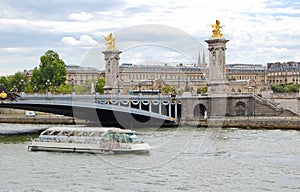 Paris view - bridge of Alexander III