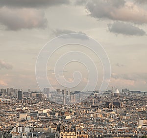 Paris - a view of the city form above.