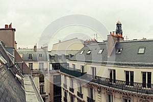 Paris. View of the city roofs