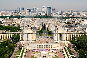 Paris. View on the Palais de Chaillot photo