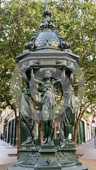 Paris, a Wallace fountain