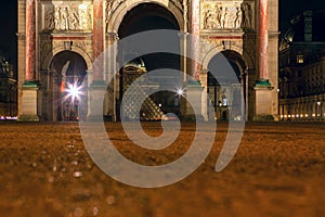 Carrousel Arc de Triomphe in the night