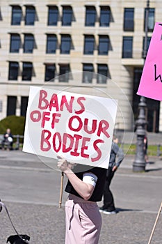 12.05 Pariser Platz Berlin Pro Abortion Protest
