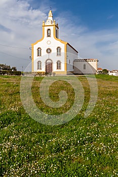 The parish church of Flor da Rosa where the knight Alvaro Goncalves Pereira was temporarily buried photo