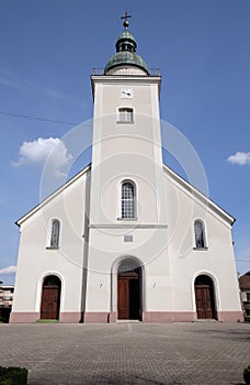 The parish church of the Holy Trinity in Donja Stubica, Croatia photo