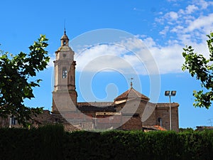 parish church of the immaculate conception of la espluga calba, lerida, spain, europe photo