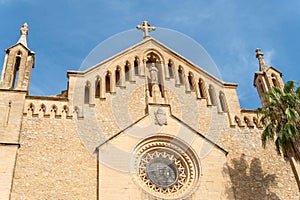 Parish church of the Majorcan town of Arta photo