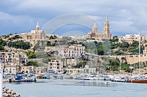 Parish church in Mgarr in Gozo