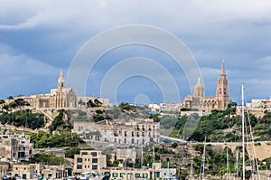 Parish church in Mgarr, Island of Gozo.