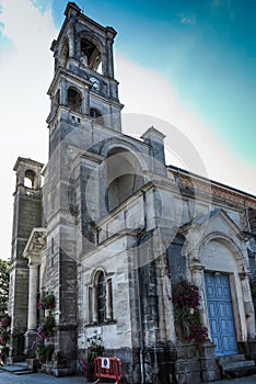 Parish Church in Montfort-sur-Meu in France, the birthplace of S photo