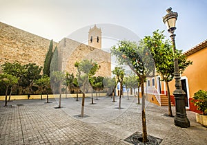 Parish church of Nuestra Senora de las Nieves is located in the photo