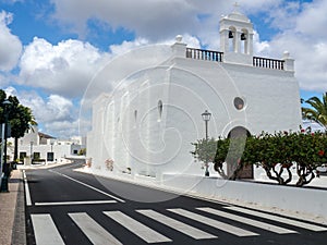 Parish church of Our Lady of Los Remedios in Yaiza, Lanzarote, Canary Islands