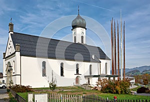 Parish Church of Peter and Paul. Town of Andelsbuch, district of Bregenz, state of Vorarlberg, Austria