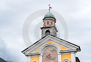 The parish church of San Lorenzo martyr in Losone, district of Locarno, Switzerland