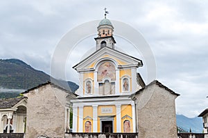 The parish church of San Lorenzo martyr in Losone, district of Locarno, Switzerland