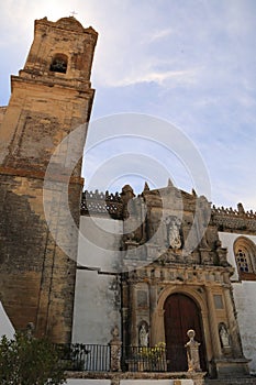 The Parish Church of Santa Maria La Mayor La Coronada is located in the square of the same name, in the town of Medina Sidonia, Sp photo