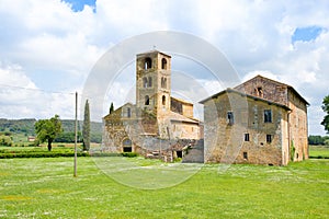 Parish church of St John the Baptist near Siena in Tuscany, Italy