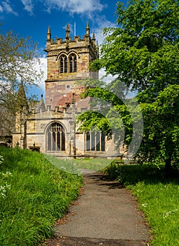Parish church of St Marys in Ellesmere Shropshire