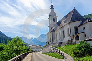 Parish Church of St. Sebastian in the village of Ramsau