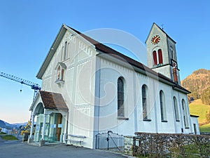 Parish Church of St. Stephan or Pfarrkirche St. Stephan, Trachslau - Canton of Schwyz, Switzerland Schweiz