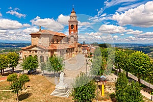 Parish church in town of Diano d`Alba, Italy.