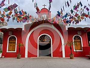 Parish Of Guadalupe Church in Sayulita Mexico.