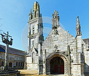 The parish of Lampaul-Guimiliau, Brittany, France.