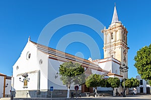 Parish of San Bartolome Apostol in the town of Beas, Huelva, Andalucia, Spain photo