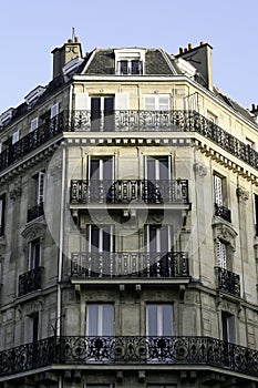 Parisian apartment building