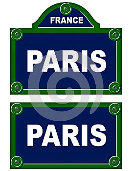 Parisian avenue plates photo
