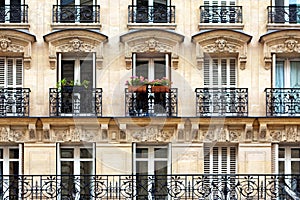 Parisian balconies photo