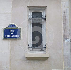 Parisian Detail: Street Plaque