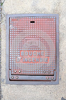 Parisian Details: Red Fire Plaque