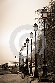 Parisian lamp posts