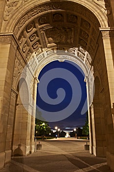 Parisian Landmarks at Night