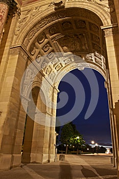 Parisian Landmarks at Night