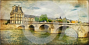 Parisian picture - retro card