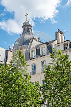 Parisian street with dome