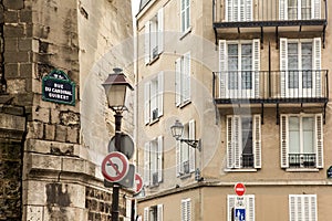 Parisian street photo of classic architecture