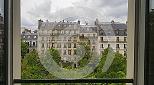 Parisian view from a window