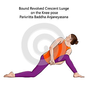 Parivritta Baddha Anjaneyasana