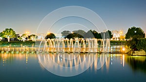 The park in Aspire zone in Doha Qatar