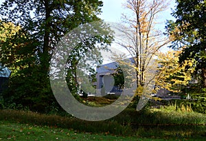 Park in Autumn in the Town Bad Bevensen, Lower Saxony