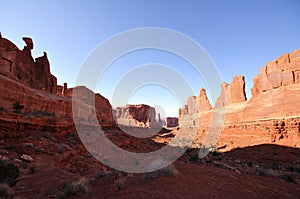 Park Avenue in Arches National Park