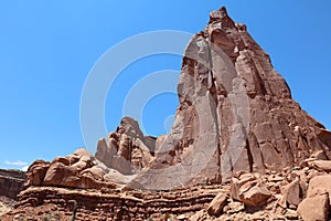 Park Avenue in Arches National Park. Utah